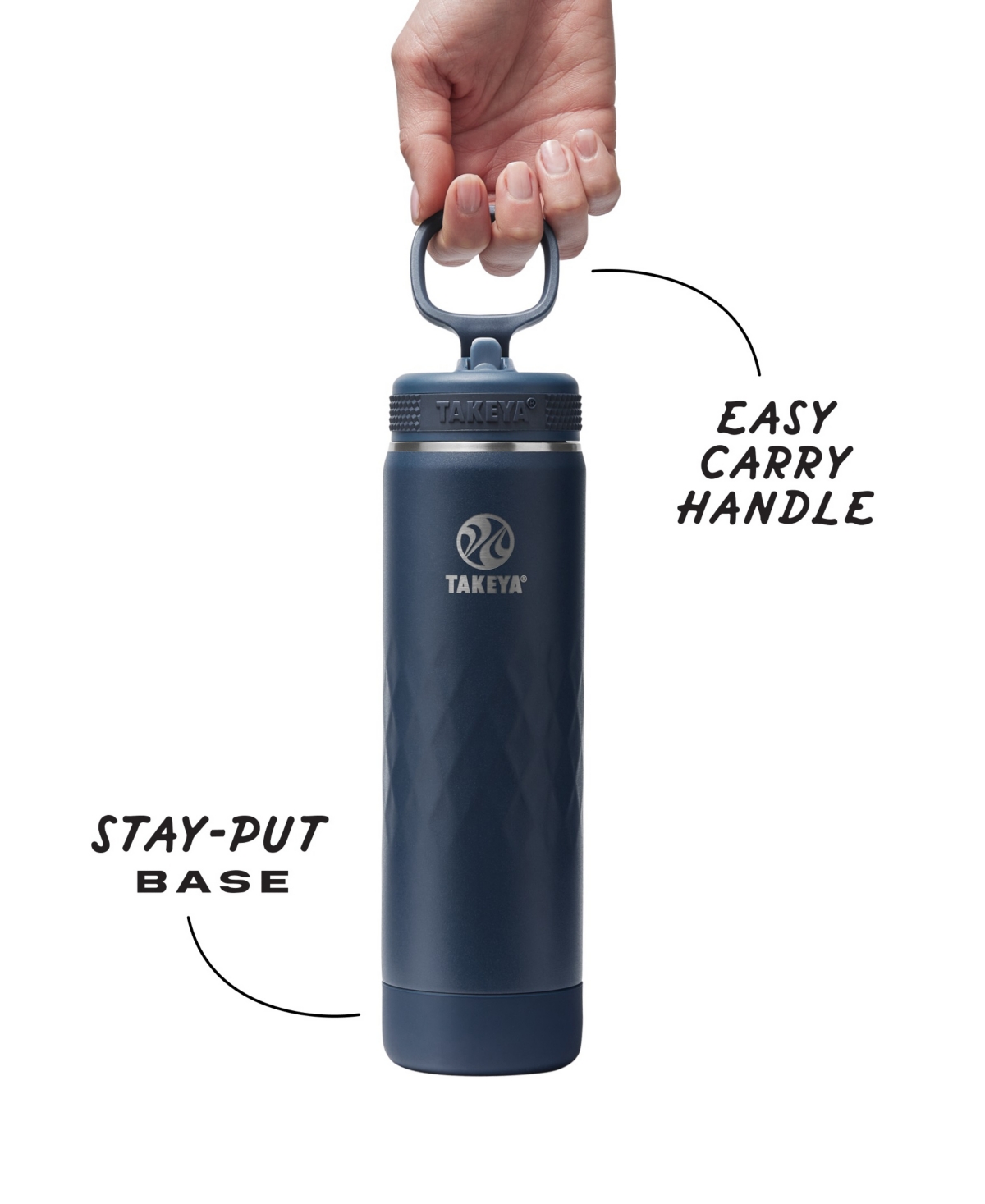 Takeya Sport 22 Oz. Triple-insulated Water Bottle With Spout Lid In Purple