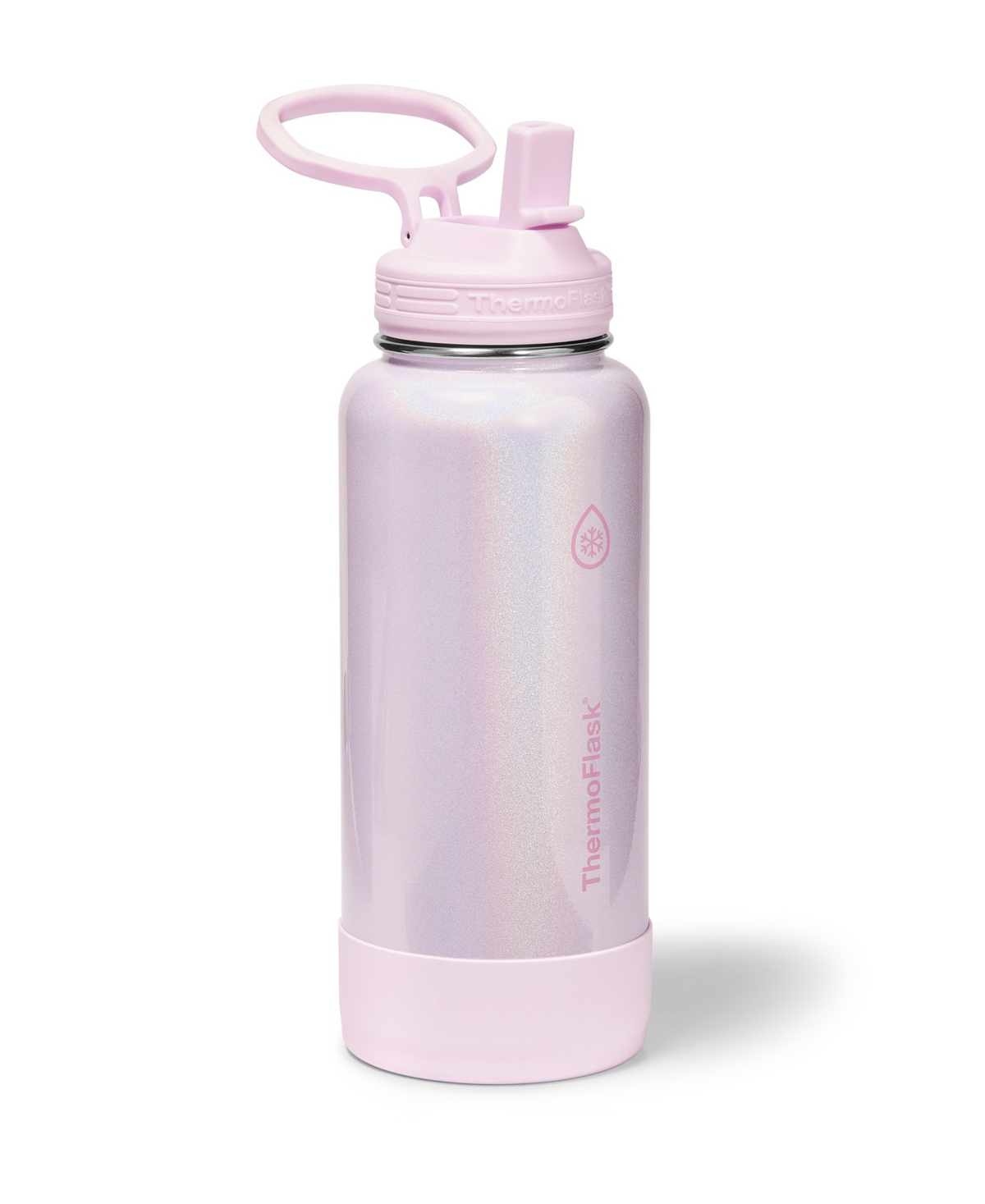 Thermoflask 32 Oz. Double Wall Vacuum Insulated Water Bottle With Straw Lid In Pink