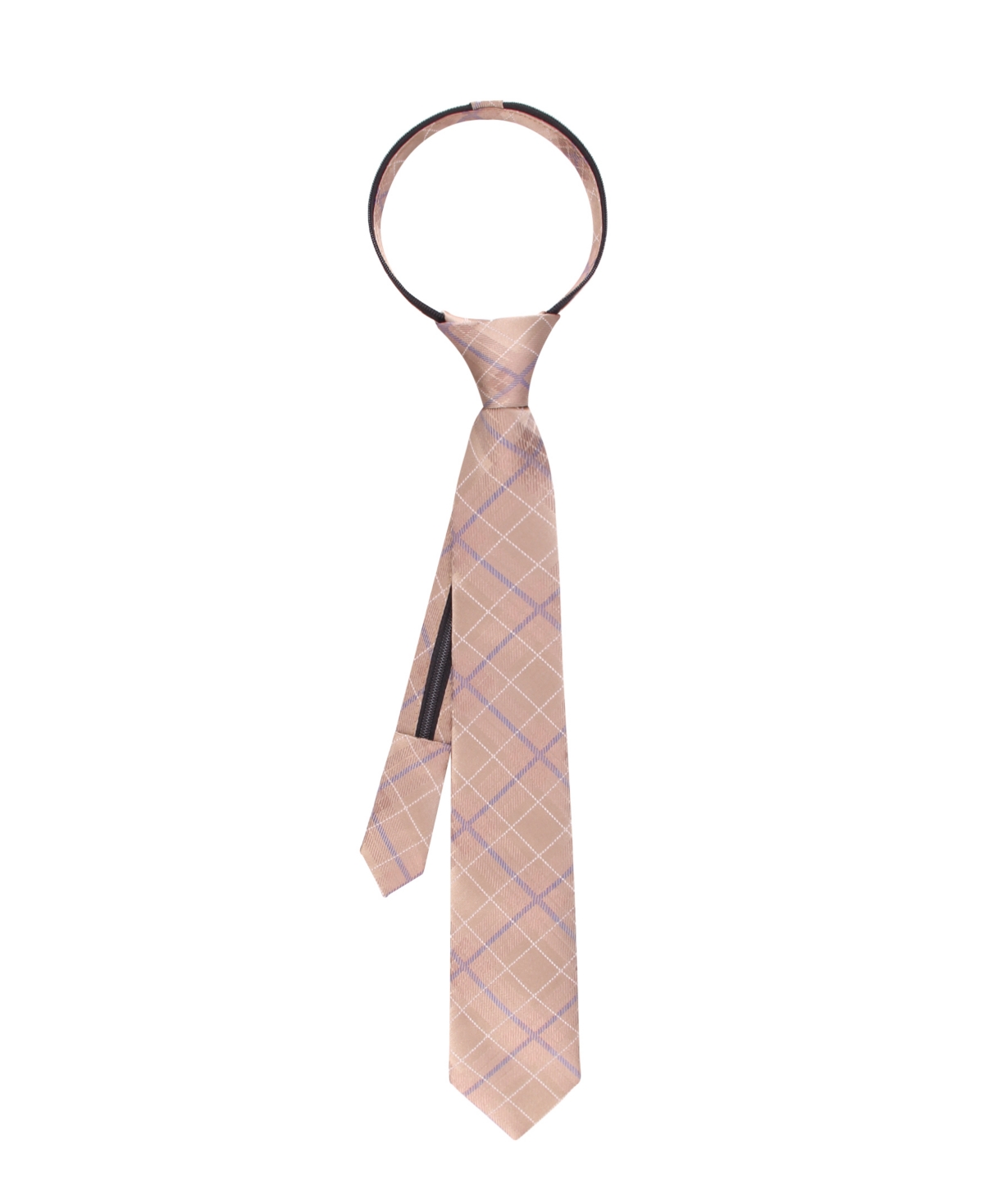 Tommy Hilfiger Kids' Boys Plaid Pattern Tie In Brown