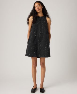 Premium Women's 90s Rhinestone Embellished Shift Dress