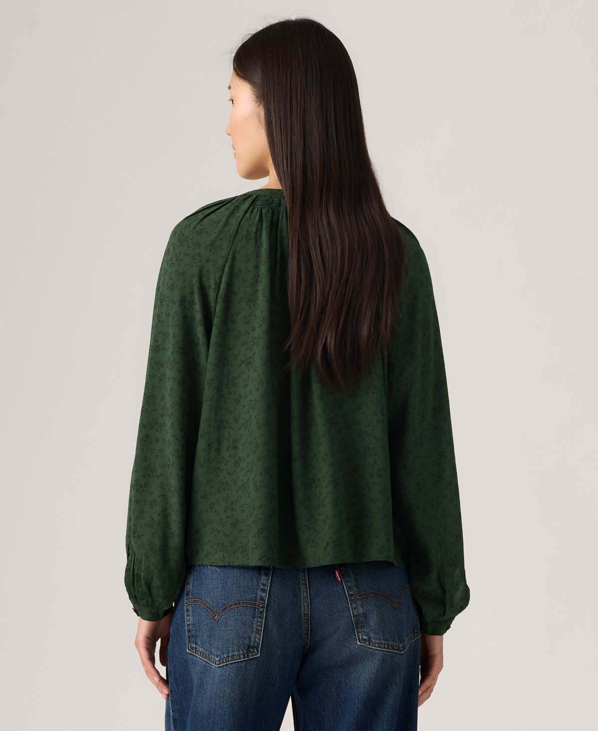 Levi's Women's Estelle Long Sleeve Top In Green