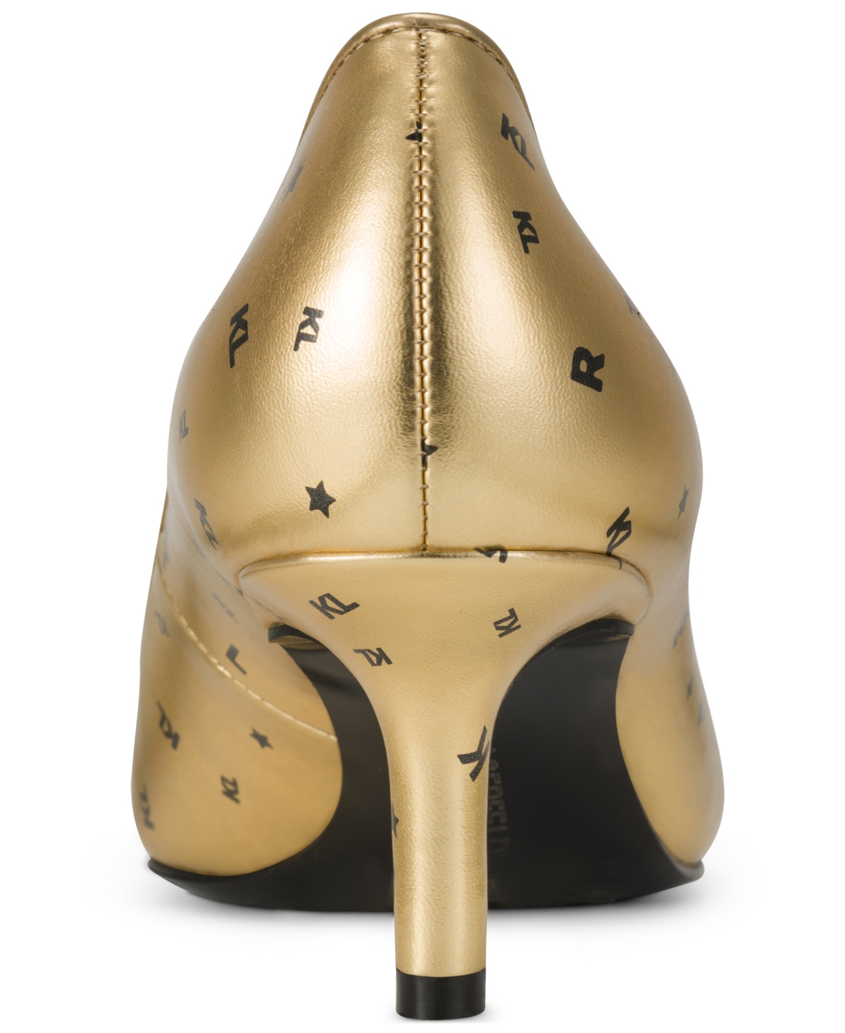 Karl Lagerfeld Women's Riaz Mid Pumps In Gold