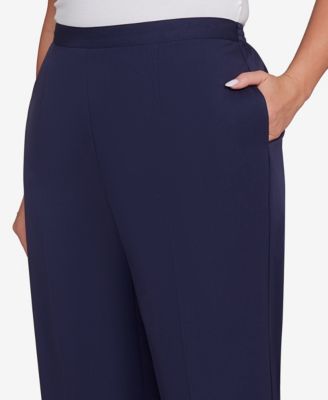 Plus Size Saratoga Springs Side Seam Pocket Average Length Twill Pants