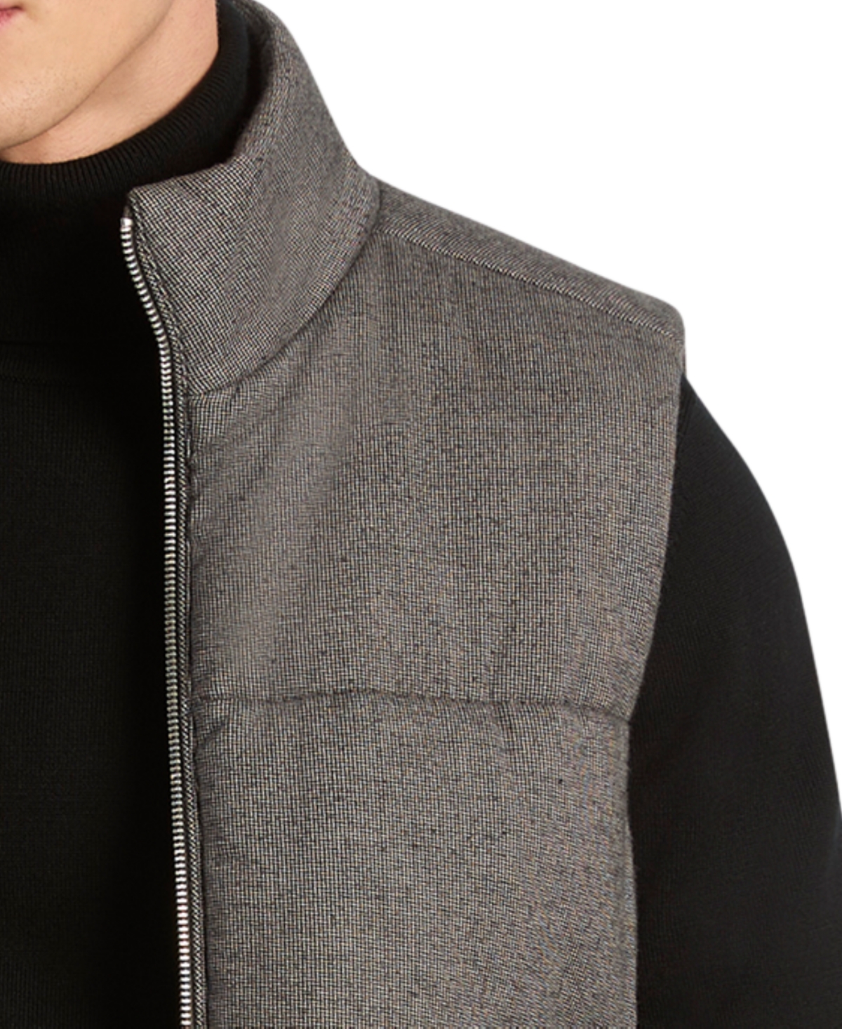 Michael Kors Men's Flannel Puffer Vest