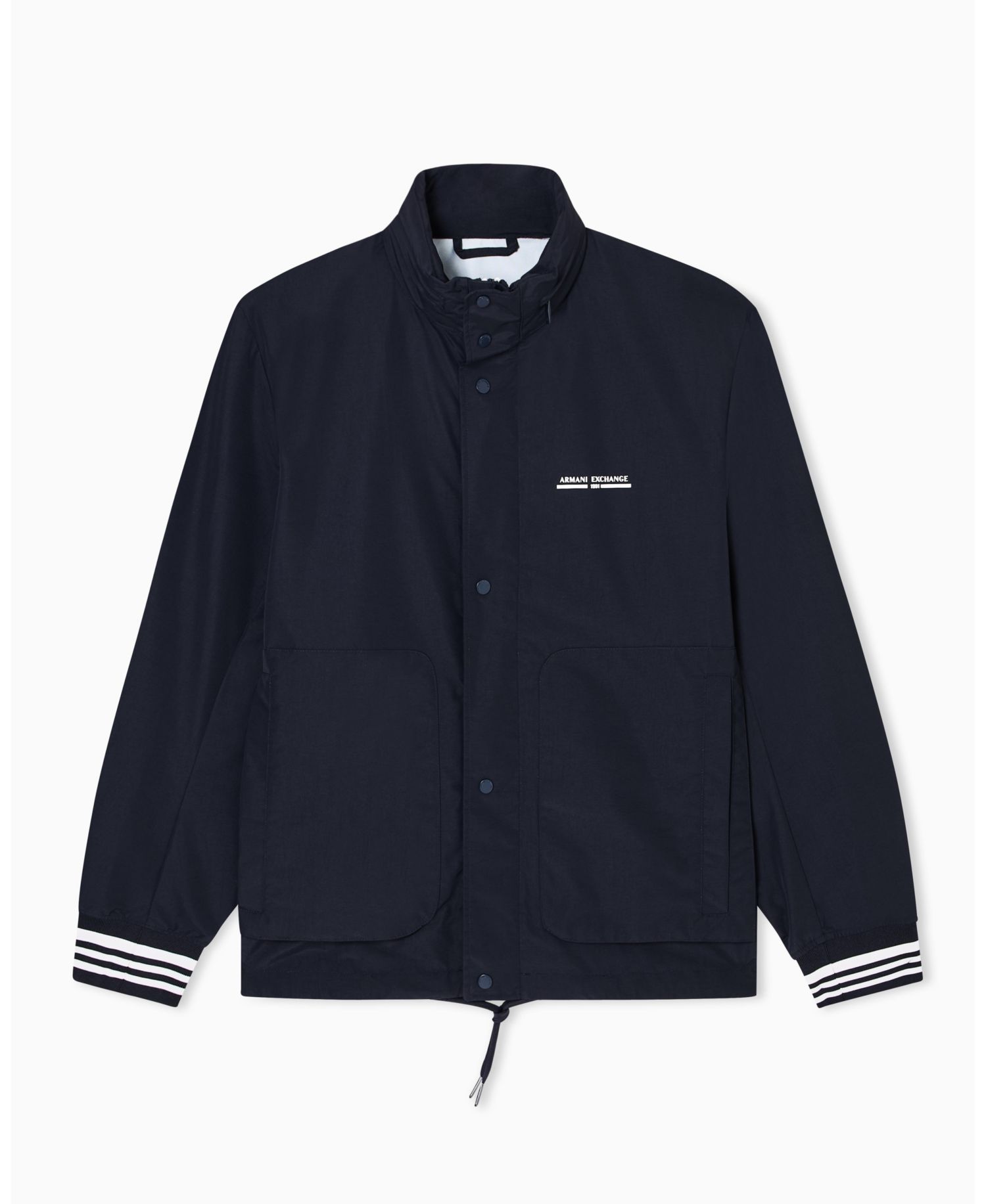 Men's Nylon Cuff Hooded Jacket