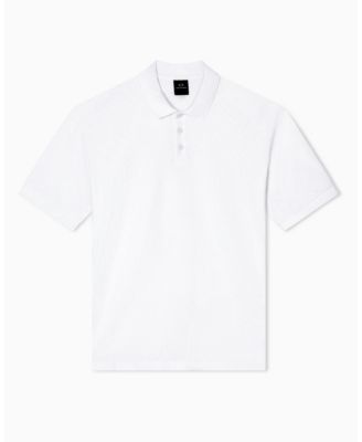Men's Mercerized Cotton Jacquard Logo Polo Shirt