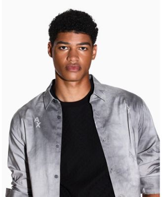 Men's Mercerized Jacquard Allover Logo T-Shirt