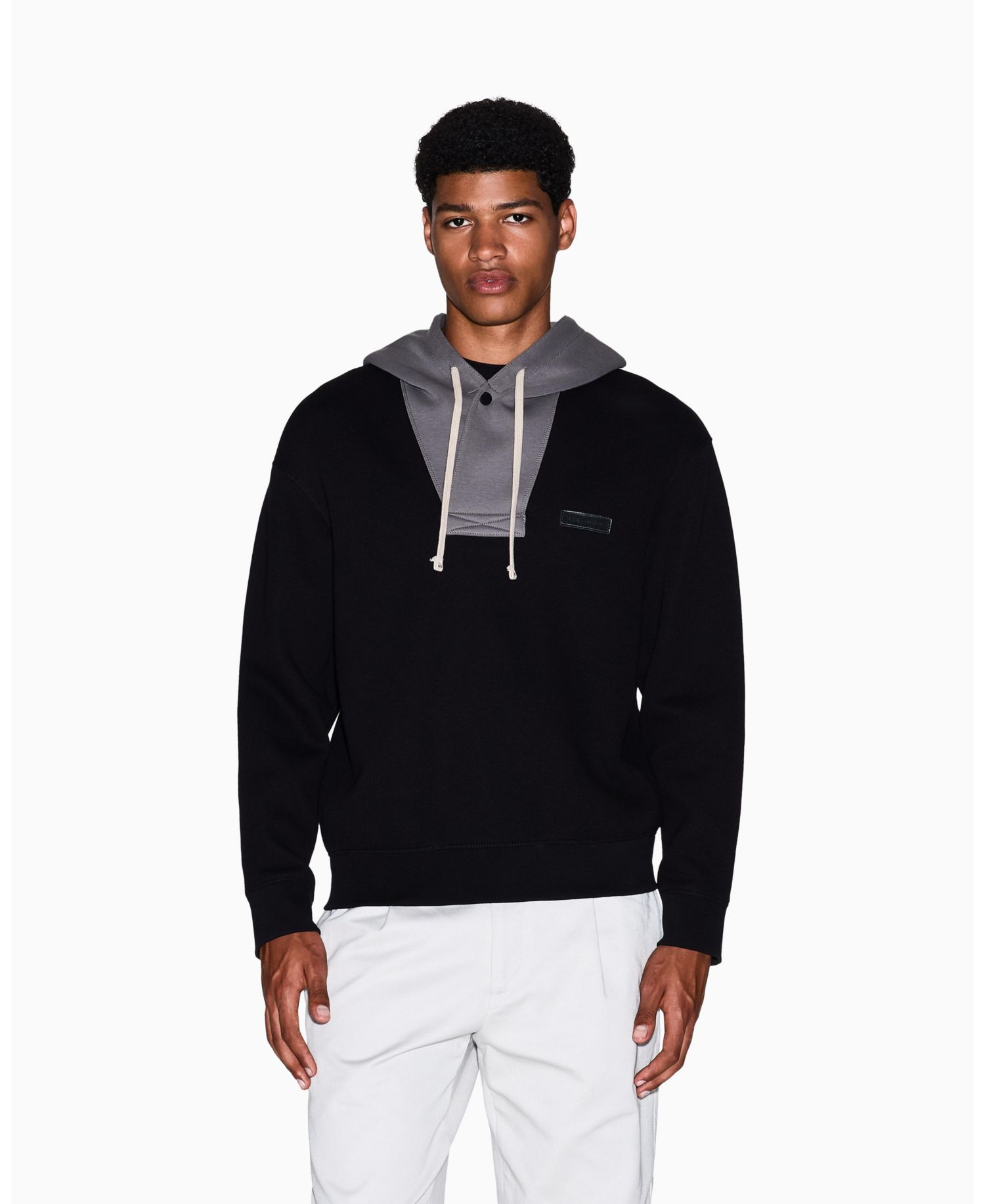 Men's Cozy Lab Color Block Pique Hoodie Sweatshirt