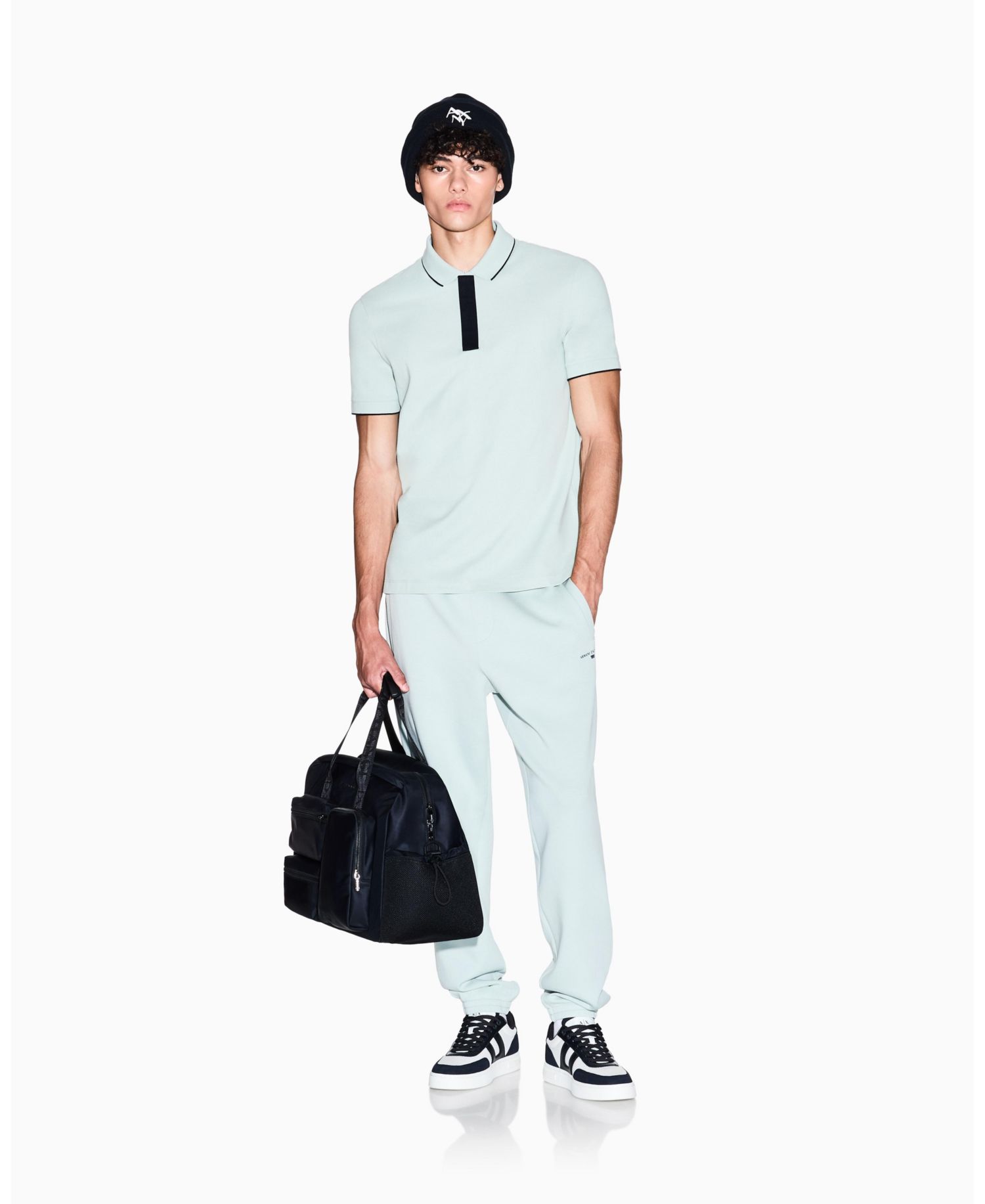 Men's Grosgrain Logo Polo Shirt