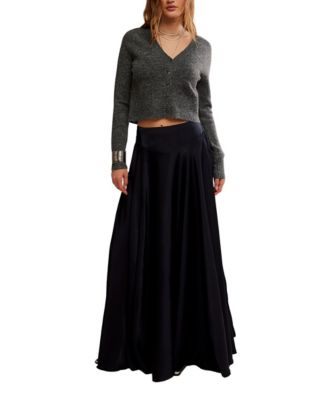 Women's V-Neck Cropped Cardigan Sweater