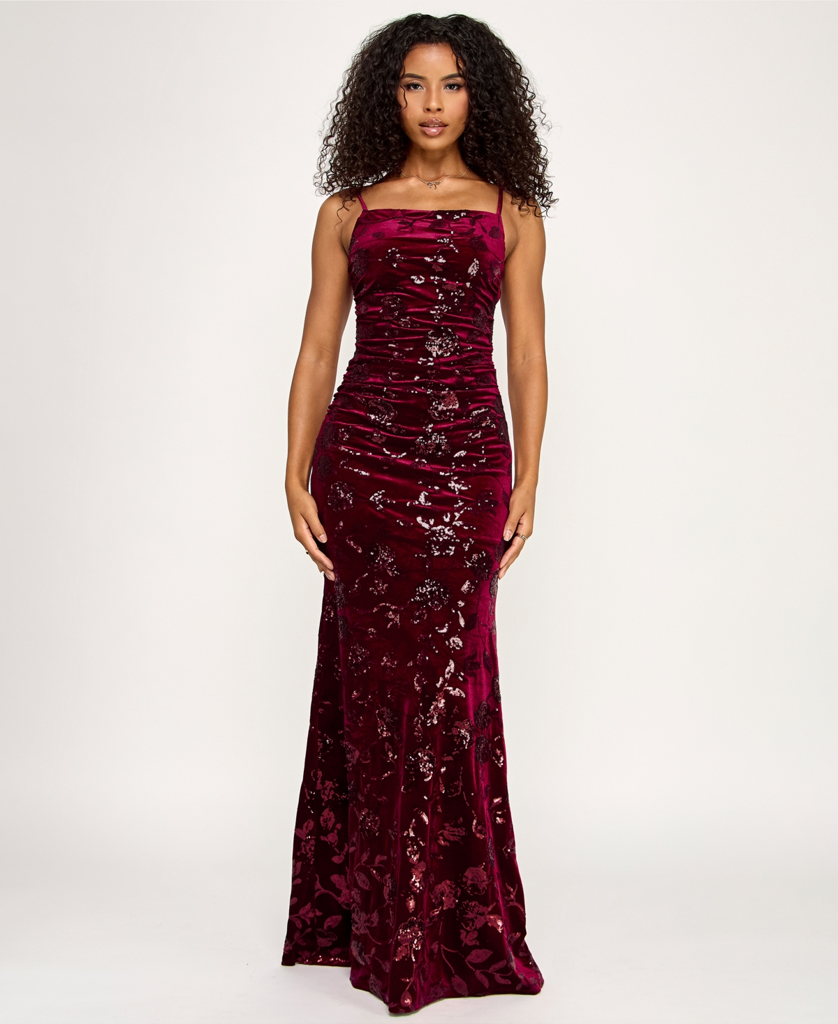 Katia Rae Juniors' Embellished Sleeveless Dress