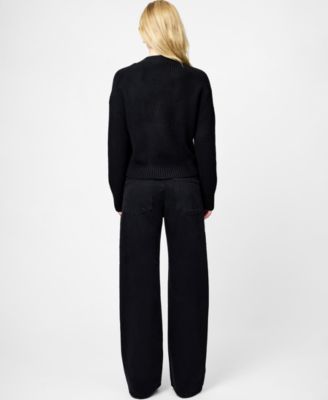 Women's Babysoft Knit V-Neck Embellished Bow Cardigan Sweater