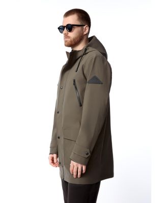 Men's Banks | Hooded Drawstring Raincoat