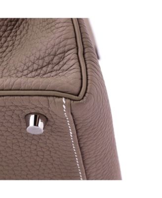 Kelly 28 Handbag Grey Togo with Palladium Hardware