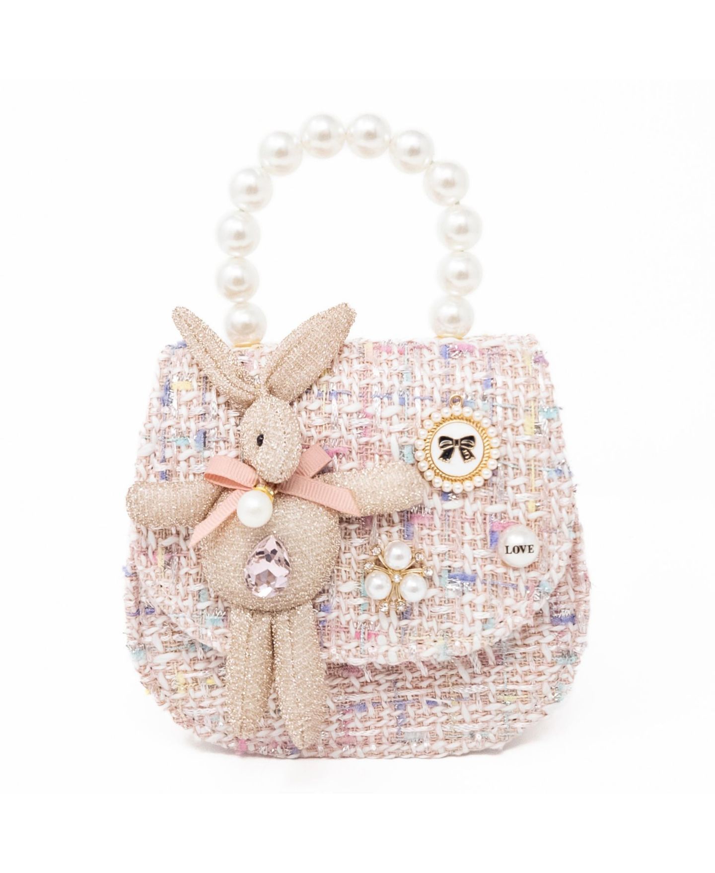 Детская сумка Puttisu Bunny Belle Girls Handbag, цвет: Жемчужный пудровый — фото 1