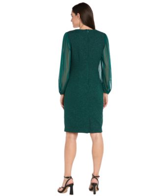 Women's Long-Sleeve Sheath Dress
