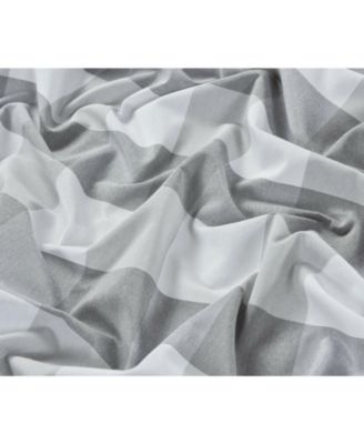 Country Farmhouse Living Classic Buffalo Plaid Checkered Single Grommet Top Window Curtain Panel - 54 in. W x 84 in. L, Linen