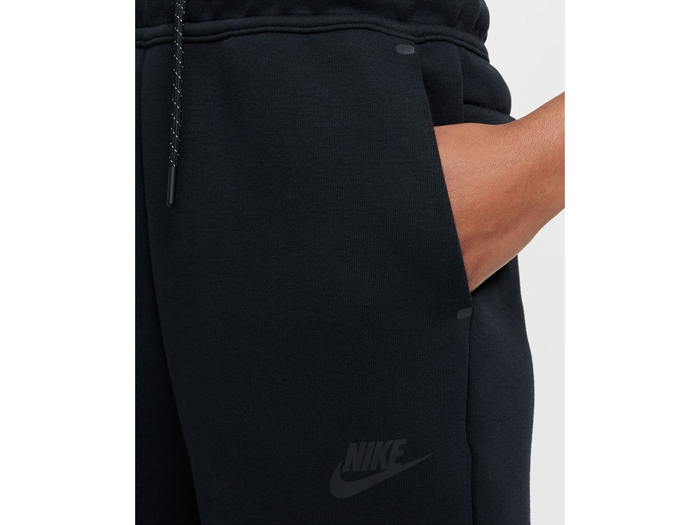 Брюки Nike Sportswear Tech Fleece Pull-On Joggers для девочек, цвет: Чёрный — фото 2