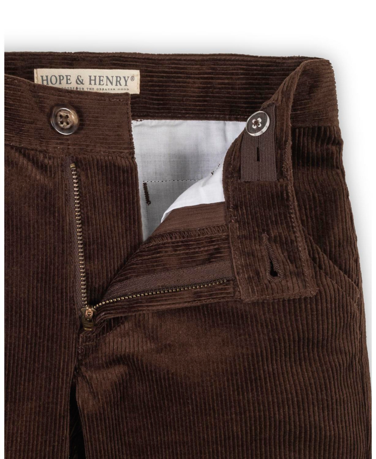 Hope & Henry Big Boys Organic Corduroy Pant