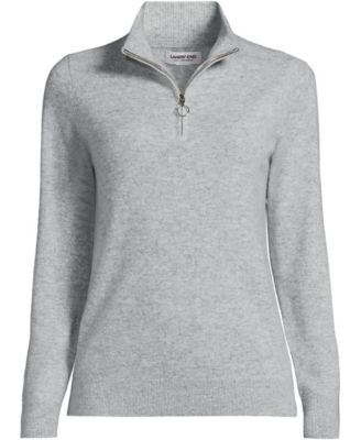 Women's Cashmere Quarter Zip Sweater