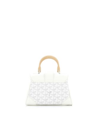 Mini Saigon Top Handle Bag Coated Canvas with Leather