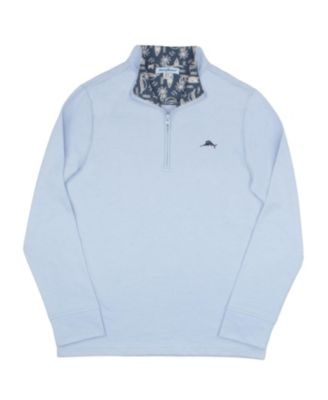 Boys 2 Piece Quarter Zip Long Sleeve Sweater and Pants Back to School Set