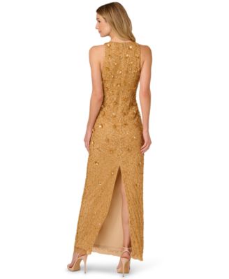 Women's Sleeveless Beaded Column Dress