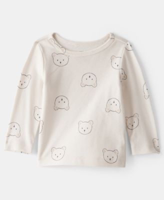 Baby Boys' Bear Long-Sleeve T-Shirt and Overall, 2-Piece Set