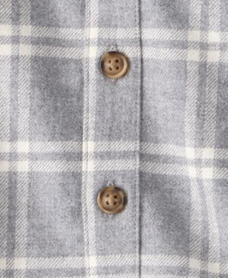 Baby Boys' Plaid Long-Sleeve Shacket, T-Shirt and Pants, 3-Piece Set