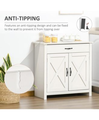 32" Modern Farm Style Sideboard Storage Buffet Server Cabinet Organizer