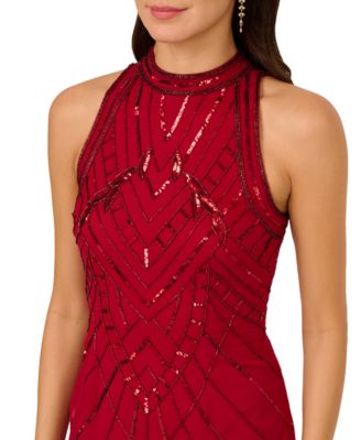 Women's Beaded Sleeveless Dress