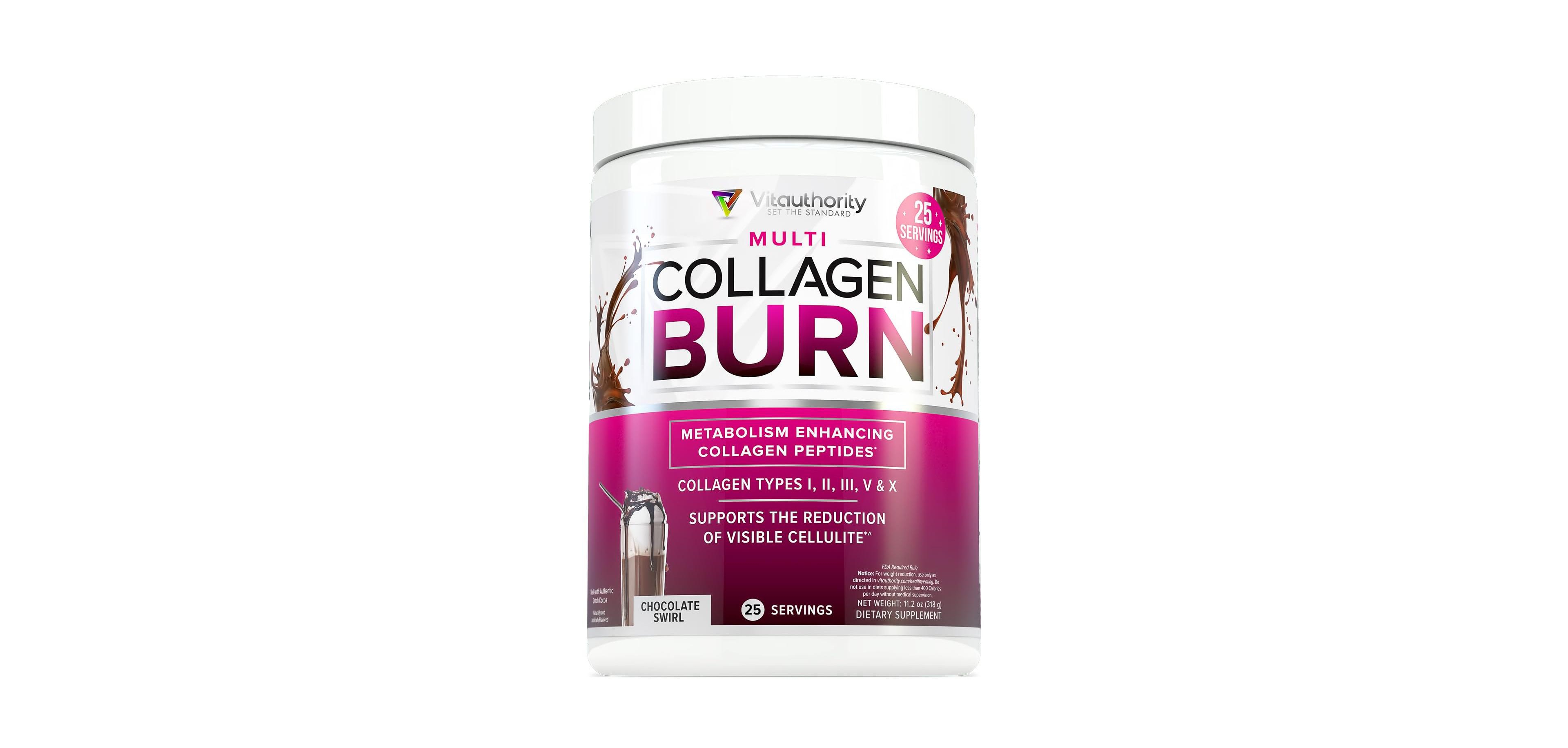Vitauthority Multi Collagen Burn, Chocolate Swirl, 318gm