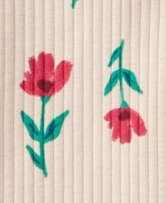 Girls' Toddler 2T-5T Floral Windmill Long-Sleeve T-Shirt and Leggings, 2-Piece Set