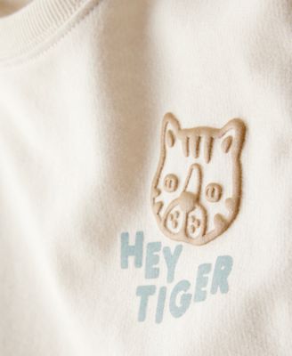 Boys' Toddler 2T-5T Hey Tiger' Sweatshirt and Pants, 2-Piece Set