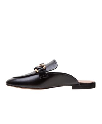 ALICIA Women's Belted Mule with Resin Chain