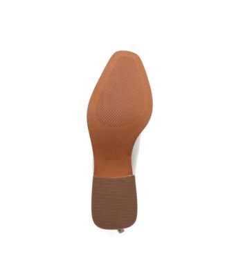 VENATA Women's Mod Pointy Toe Stacked Heel Booties