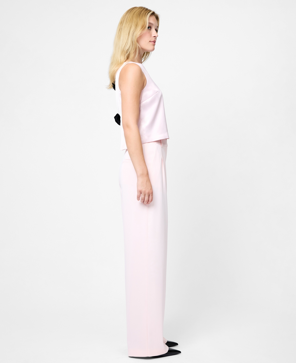 French Connection Women's Harrie Suiting Mid-rise Trousers In Pink