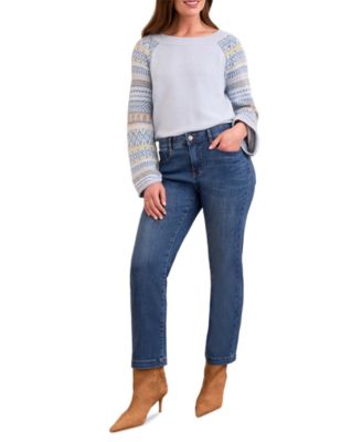 Women's Audrey Boundless Stretch Denim Straight Leg Crop Jeans
