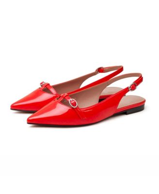 CELINA Women's T-Strap Mary Jane Slingback Flat