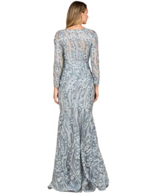 Women's Mermaid, Long Sleeve Gown