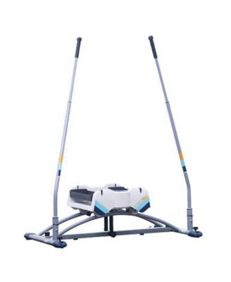 2.0 Ski Fitness Workout Machine with Recoil Spring Resistance, Gray