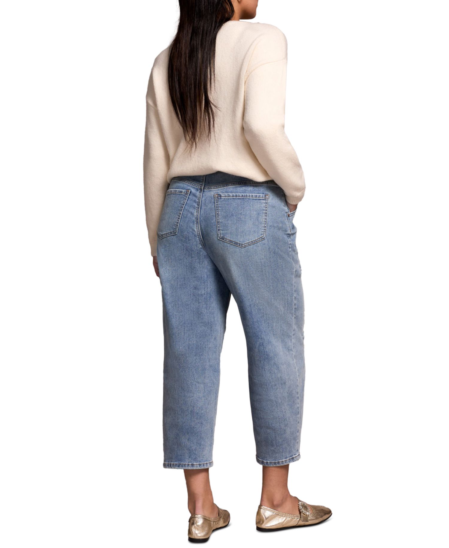Women's Audrey Distressed Barrel Stretch Jeans