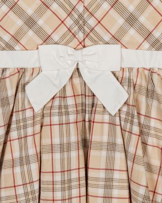 Baby Girls' Organic Sleeveless Party Dress with Peter Pan Collar