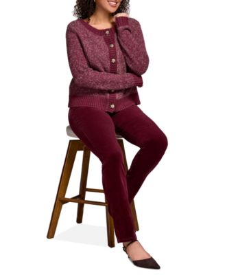 Women's Stripe Long Sleeve Reversible Sweater