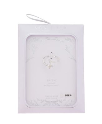 Cubic Zirconia Cross Bypass Ring