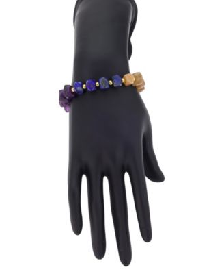 Multi Color Stone Toggle Bracelet