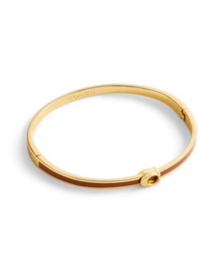 Gold-Tone Signature C Enamel Bangle Bracelet