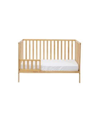  3-in-1 Convertible Island Crib Natural, Solid Wood Frame
