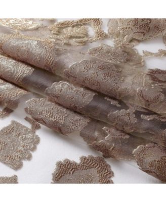 Moroccan Accents 1 Piece Rod Pocket Clipped Elegant Sheer Curtain Panel