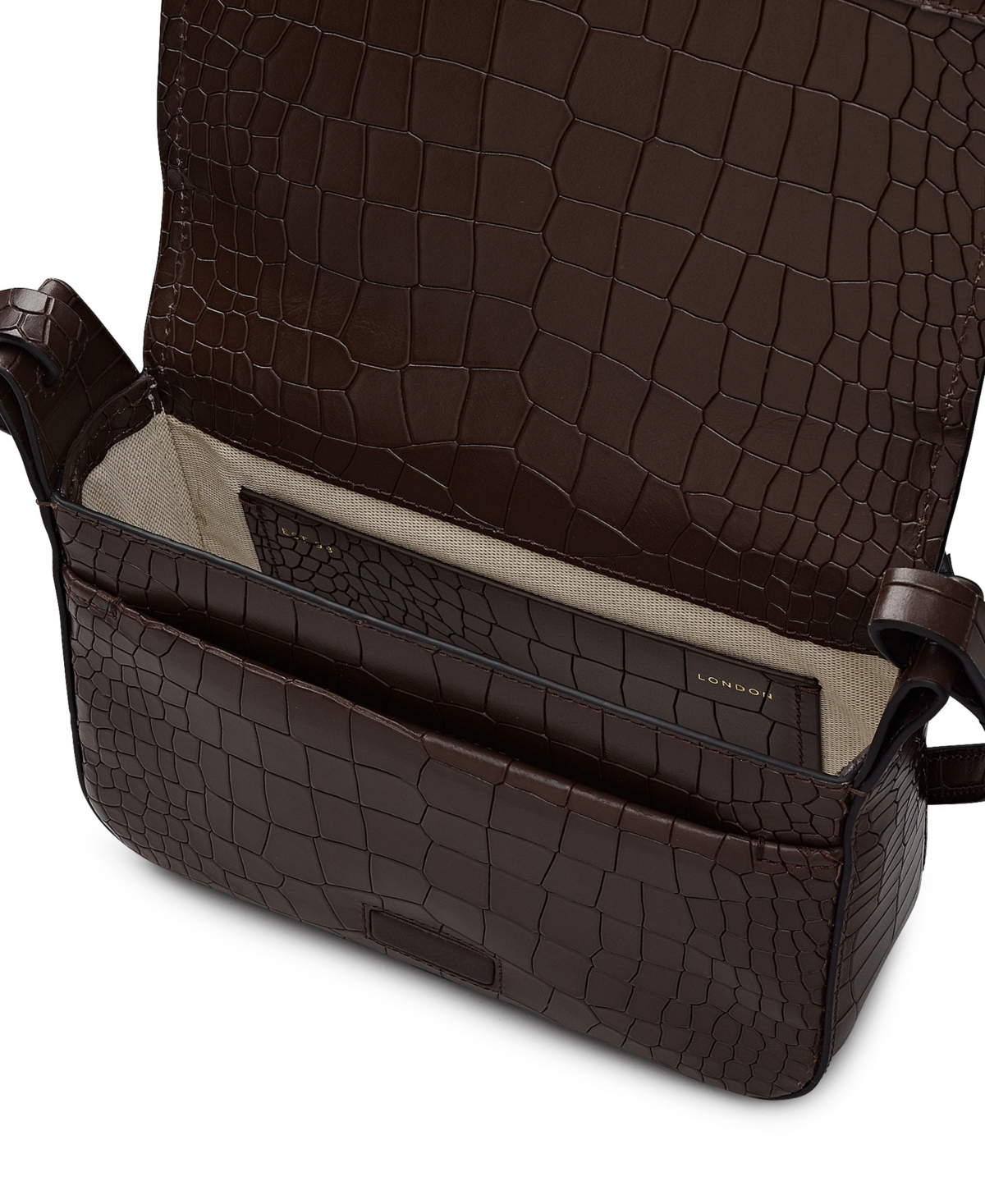 Radley London Westwell Lane - Faux Croc Mini Flap Over Crossbody Bag